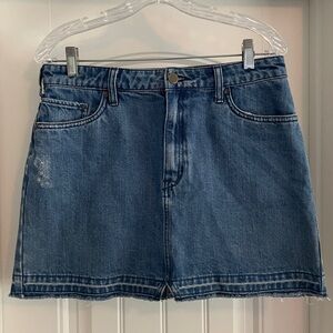 Free People Blue Casual Mini Skirt